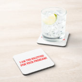 Dessous-de-verre Joli dessin "I AM THE SOLUTION" Acheter (Côté Droit)