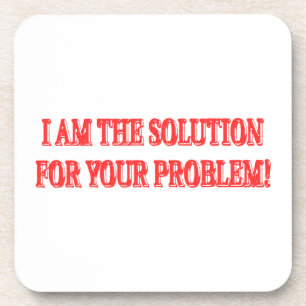 Dessous-de-verre Joli dessin "I AM THE SOLUTION" Acheter