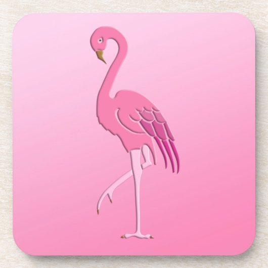 Dessous-de-verre Joli flamant rose (Devant)