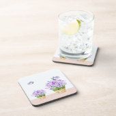 Dessous-de-verre Joli floral rustique et papillons (Côté Droit)