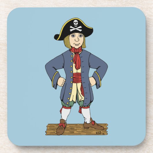 Dessous-de-verre Joli garçon pirate (Devant)