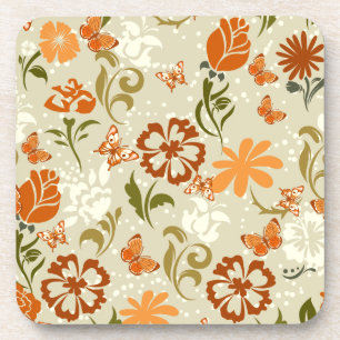 Dessous-de-verre Joli modèle floral moderne
