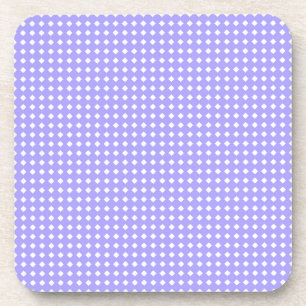 Dessous-de-verre Joli motif simple bleu et blanc de pervenche