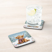Dessous-de-verre Joli Noël de vache Whimsical Highland (Côté Droit)