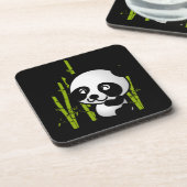 Dessous-de-verre Joli ours de panda noir et blanc dans une bosquet (Côté gauche)