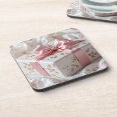 Dessous-de-verre jolie boîte cadeau rose (Côté gauche)