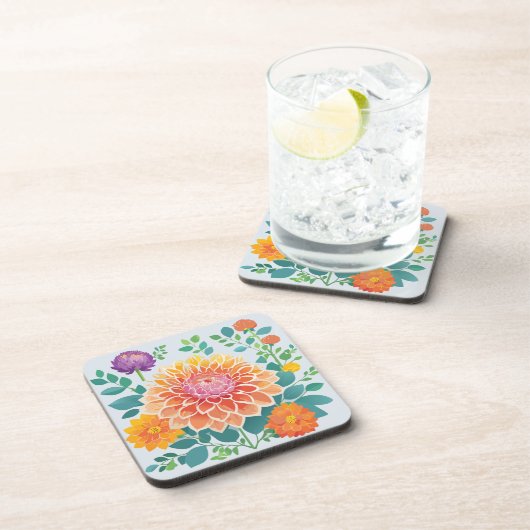 Dessous-de-verre Jolie Dahlia (Côté Droit)