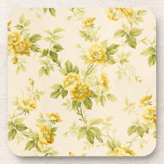 Dessous-de-verre Jolie ferme jaune d'or Floral (Devant)