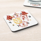 Dessous-de-verre Jolie maison rouge pour la vision de Noël (Côté gauche)