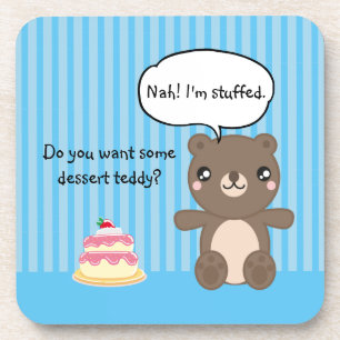 Dessous-de-verre Jolie Teddy Bear Kids Funny Plaisanterie