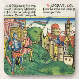 Dessous-de-verre Joshua 6 4-21 l'automne de Jéricho, du 'Nurem