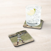 Dessous-de-verre Joueur de baseball lancé à la deuxième base (Côté Droit)