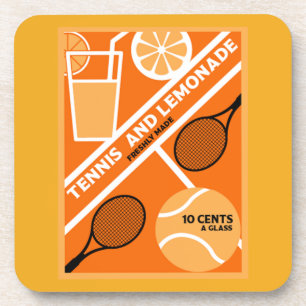 Dessous-de-verre Joueur de tennis de pelouse Art graphique