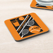 Dessous-de-verre Joueur de tennis de pelouse Art graphique (Côté gauche)