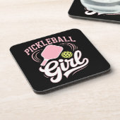 Dessous-de-verre Joueuse de pickleball fille (Côté gauche)