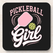 Dessous-de-verre Joueuse de pickleball fille (Devant)