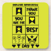 Dessous-de-verre Jour d'appréciation de l'employé (Devant)