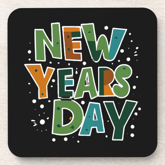 Dessous-de-verre Jour de l'an (Devant)