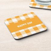 Dessous-de-verre Jour heureux En vichy Motif (Côté gauche)