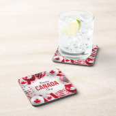 Dessous-de-verre Joyeuse fête du Canada. (Côté Droit)
