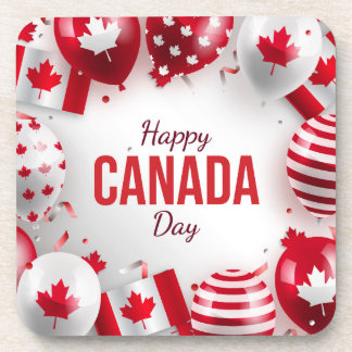 Dessous-de-verre Joyeuse fête du Canada.