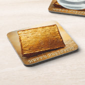 Dessous-de-verre Joyeuse Pâque ! Matza d'or (Côté gauche)