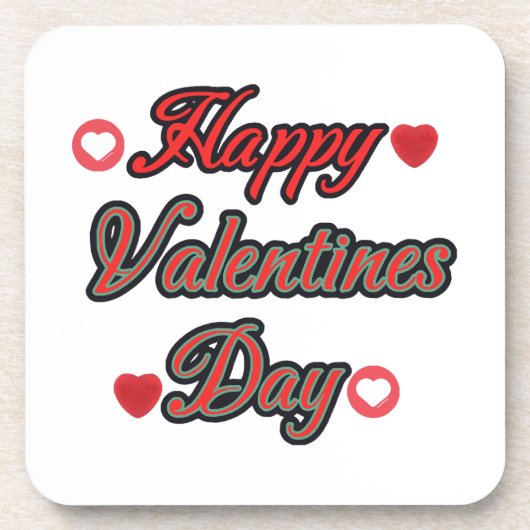 Dessous-de-verre Joyeuse Saint-Valentin pour le cadeau (Devant)