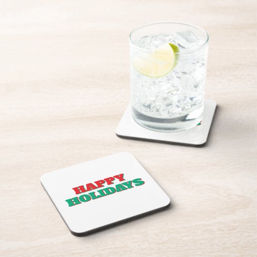 Dessous-de-verre Joyeuses fêtes Joyeux Noël de vacances (Côté Droit)
