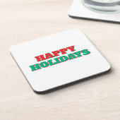 Dessous-de-verre Joyeuses Fêtes Joyeux Noël Période de Vacances (Côté gauche)