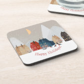 Dessous-de-verre Joyeuses vacances Pays Village Primitif Hiver (Côté gauche)