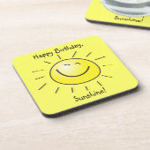 Dessous-de-verre Joyeux anniversaire, soleil ! (Côté gauche)