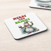 Dessous-de-verre Joyeux bonhomme de neige (Côté gauche)