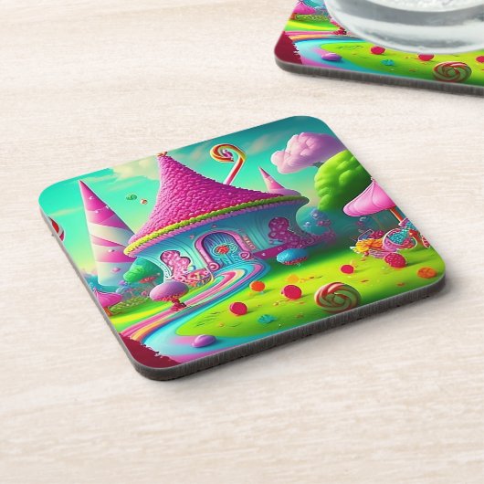 Dessous-de-verre Joyeux Candyland (Côté gauche)