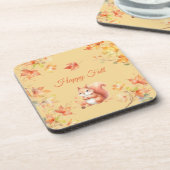 Dessous-de-verre Joyeux écureuil d'automne en Feuille (Côté gauche)