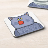 Dessous-de-verre Joyeux hibou Tourbillonnant sur blanc (Côté gauche)