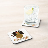 Dessous-de-verre Joyeux Jour de la grogne turque Thanksgiving (Côté Droit)