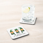 Dessous-de-verre Joyeux Jour de la Saint Patrick Gnomes Green Orang (Côté Droit)