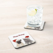 Dessous-de-verre Joyeux Noël de chat et chien (Côté Droit)