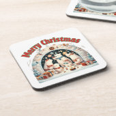 Dessous-de-verre Joyeux Noël du pôle Nord (Côté gauche)