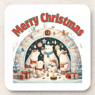 Dessous-de-verre Joyeux Noël du pôle Nord