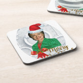 Dessous-de-verre joyeux Noël Hillary clinton (Côté gauche)