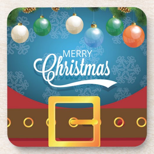 Dessous-de-verre Joyeux Noël Père Noël (Devant)