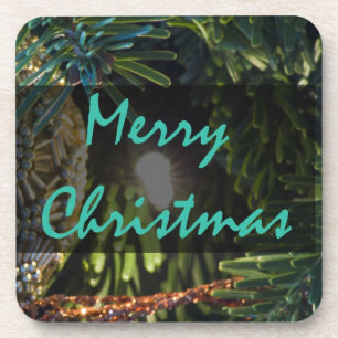 Dessous-de-verre Joyeux ornement d'or Noël