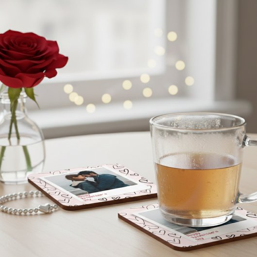 Dessous-de-verre Joyeux Valentines Jour Moderne Design Romantique P