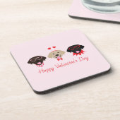 Dessous-de-verre Joyeux Valentines Labrador Retriever Dogs (Côté gauche)