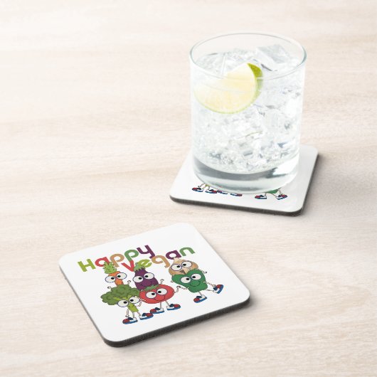 Dessous-de-verre Joyeux Vegan (Côté Droit)