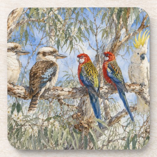 Dessous-de-verre Juchés parmi les eucalyptus (Devant)