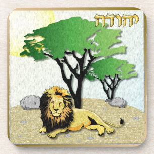 Dessous-de-verre Judaica 12 Tribus d'Israël Juda