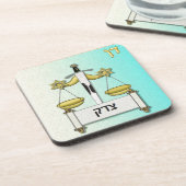 Dessous-de-verre Judaïque 12 Tribus Israël Dan (Côté gauche)