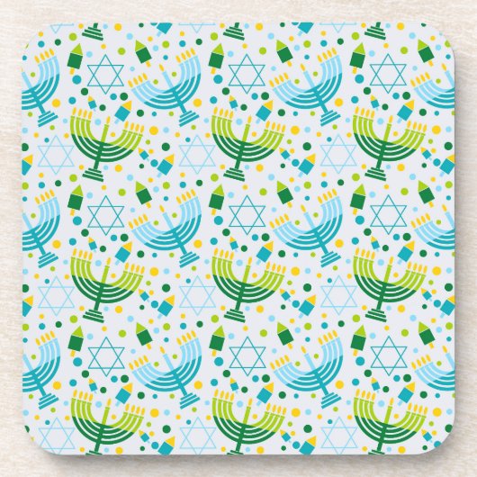 Dessous-de-verre Judaïque - Ensemble de six casseroles à boisson - (Devant)